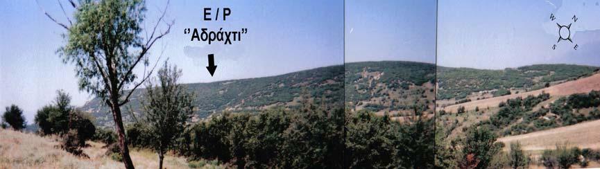 79 Άλλες θέσεις, επιφανειών µερικής επιπέδωσης παλιο-glacis (ή και παλιο -pediments), είναι οι : «Χρυσοπηγή» (600m-580m), «Ερ.Αν.Μετοχίου» και «Μικρό Στρογγυλό» (520m - 480m) κ.λ.π., κατά µήκος υδροκριτών είτε µεταξύ κλάδων του Ρ.
