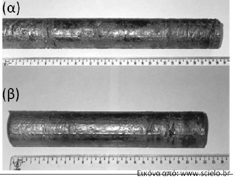 Κεφάλαιο 3 θέρμανσης (induction melting), απουσία ατμοσφαιρικού αέρα και σε θερμοκρασία 1400 ο C.