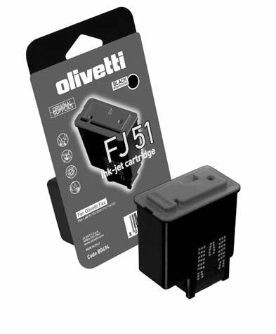 ΑΥΘΕΝΤΙΚΑ ΑΝΑΛΩΣΙΜΑ Η Olivetti είναι η µοναδική ευρωπαϊκή εταιρεία που διαθέτει µία πατενταρισµένη τεχνολογία εκτύπωσης µε ψεκασµό µελανιού inkjet και που παράγει τα αναλώσιµα της στις εγκαταστάσεις