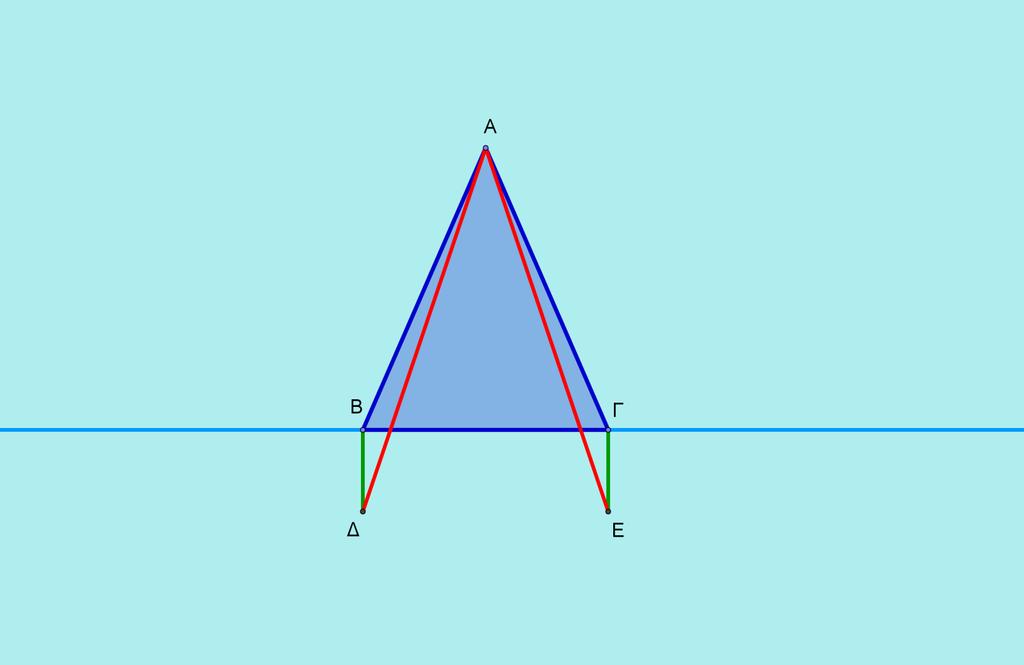 6. Δίνεται ισοσκελές τρίγωνο ΑΒΓ (ΑΒ=ΑΓ).