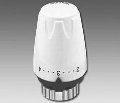 Termostatske glave Termostatska glava DX z vgrajenim tipalom S kapljevino napolnjen termostat. Visoka tlačna moč, nizka histereza, optimalni čas zapiranja.