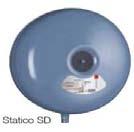 Vzdrževanje tlaka Statico - raztezne posode s fiksno zračno blazino Statico Raztezna posoda s fiksno zračno blazino Ogrevanje, solarni in hladilni vodni sistemi Pregled lastnosti Statico posod: -