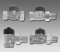Termostatski ventili Standard Termostatski ventili Standard HEIMEIER telesa termostatskih ventilov s črno zaščitno kapo ustrezajo vsem HEIMEIER termostatskim glavam in pogonom.
