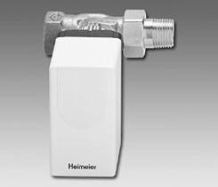 Električna/elektronska regulacija sobne temperature EMO 1 zvezni pogon EMO 1 je zvezni pogon za povezavo na termostat z zveznim izhodom npr. Heimeier sobni termostat E1.