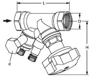 telesa ventila: AMETAL-C Osnovne karakteristike: Vgradnja: - zvezna nastavitev z ročnim oštevilčenim kolesom (80 pozicij) - vgradi se lahko v dotok ali povratek, priporočljiva - samotesnilna merilna