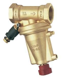 Avtomatski ventili za hidravlično uravnovešanje STAP Regulator tlačne razlike z notranjim navojem Uporaba: Regulacija tlačne razlike v sistemih ogrevanja in hlajenja z več kot 25 kpa tlačne višine