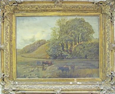 000 71 Τοπίο Άγγλου ζωγράφου 19ου αιώνα, λάδι σε καμβά. JOHN WRI