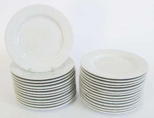 (16) together with a long fish serving platter 56X22cm and (12) oval serving dishes