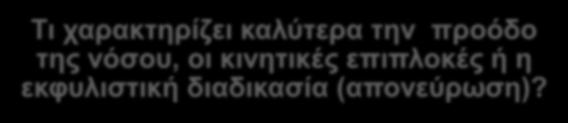 Τι χαρακτηρίζει καλύτερα την προόδο της νόσου, οι κινητικές