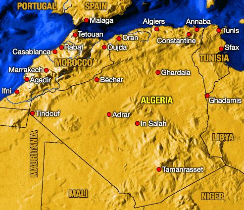 ΚΕΦΑΛΑΙΟ 4 ΑΛΓΕΡΙΑ ΚΕΦΑΛΑΙΟ 4. ΑΛΓΕΡΙΑ 4.1. Γενικά 4.1.1. Γενικά στοιχεία Η Αλγερία διαθέτει τη µεγαλύτερη µακροπρόθεσµη δυνατότητα εκµετάλλευσης της ηλιακής ενέργειας, κυρίως λόγω της ευνοϊκής θέσης της.