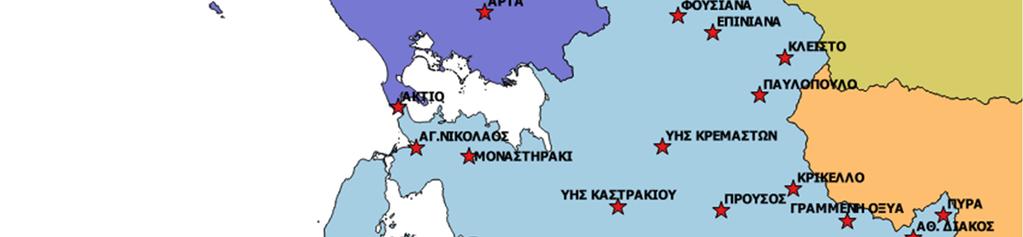 Σε κάθε σταθμό, εκτιμήθηκαν οι παράμετροι της όμβριας καμπύλης, που δίνονται ακολούθως