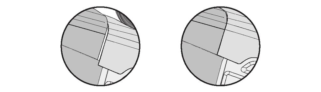2 Τοποθετήστε ξανά την περόνη () μέσω της οπής στην κάτω πλευρά της λαβής της διάταξης σάκου () και περάστε το ελατήριο συγκράτησης (2) από την οπή στο άκρο της περόνης () μέχρι να ασφαλίσει στη θέση