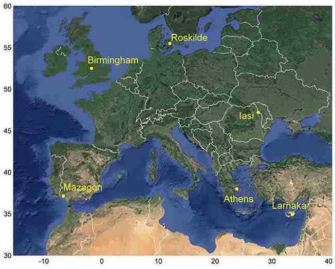 Δίκτυο καταγραφής ηλεκτρικών εκκενώσεων ΖΕΥΣ Το ΙΕΠΒΑ λειτουργεί από το 2005 σε επιχειρησιακή βάση το δίκτυο καταγραφής ηλεκτρικών εκκενώσεων ΖΕΥΣ που περιλαμβάνει 6 αισθητήρες στην Ευρώπη και πιο
