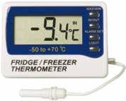 Μπαταρία CR2032. Διαστάσεις: 18x42x71mm. Βάρος 35gr. EN This water resistant digital fridge thermometer incorporates a large and clear digital display that indicates temperature over the range of -9.