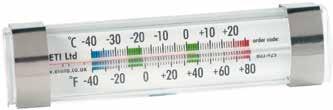 The fridge thermometer's energy saving feature turns the unit off when the unit is deprived of light, maximising battery life.