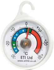 Θερμόμετρο ψυγείου - κατάψυξης Dial Fridge - freezer thermometer Dial GR Εύκολο στην χρήση. Θερμοκρασία από -30 έως 30 C με υποδιαίρεση 1 C.