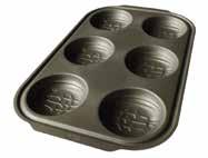 Φόρμα αντικολλητική 6 θέσεων για muffin 6-cup muffin pan Muffin Μήκος mm Πλάτος