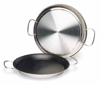 Vitro Electric Gas Παελλιέρα IRON Black (iron) steel round dish for paella Ø Cms. Raciones Ref.