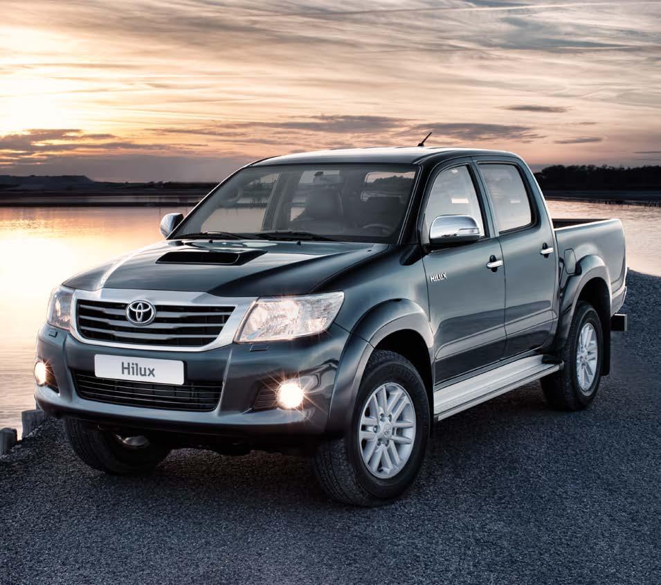 Περιεχόμενα Toyota Hilux 02 Εισαγωγή 08 Η ιστορία του Hilux Aντοχή και αξιοπιστία 14 Οδική συμπεριφορά 16 Εσωτερική άνεση και πρακτικότητα Επιδόσεις 18 Κινητήρες Εργασία και ελεύθερος χρόνος 20 Γκάμα