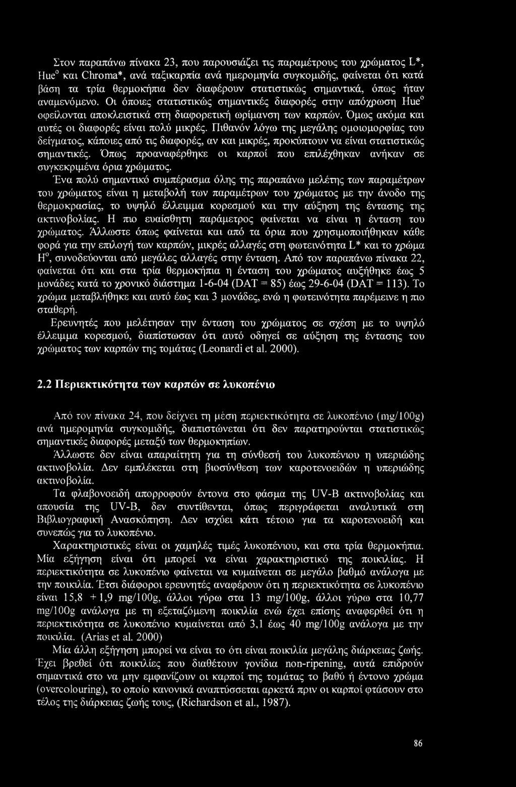Όμως ακόμα και αυτές οι διαφορές είναι πολύ μικρές. Πιθανόν λόγω της μεγάλης ομοιομορφίας του δείγματος, κάποιες από τις διαφορές, αν και μικρές, προκύπτουν να είναι στατιστικώς σημαντικές.