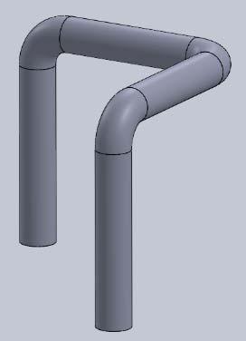 3D Sketch > Line (60mm) > Sketch Fillet > Swept Boss/Base!