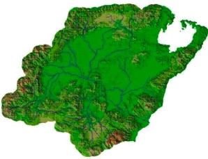 Ο Πηνειός, ποταμός του υδατικού διαμερίσματος της Θεσσαλίας, με μήκος που φτάνει τα 205 m, είναι ο 3 ος σε μήκος ποταμός της χώρας.