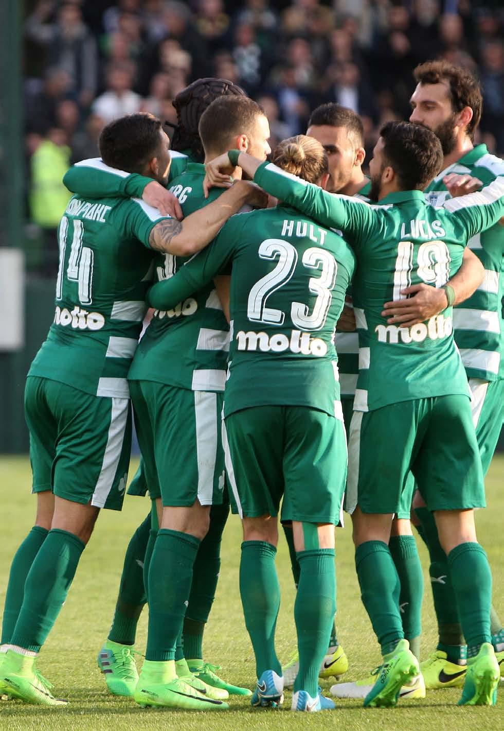 πρωταθλήματος με τουλάχιστον 1 γκολ οι «πράσινοι» αξιοποίησαν την ανωτερότητά τους και έκαμψαν την αντίσταση του Πανιωνίου κερδίζοντας με 1-0, στον αγώνα που πραγματοποιήθηκε στο «Απ.