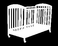 Στρώµα 130 x 60 (δεν συµπεριλαµβάνεται) Baby cot with