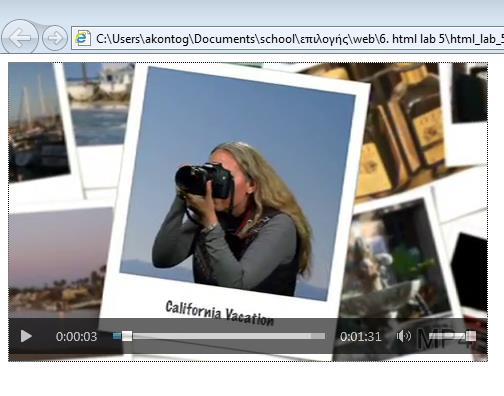 <body> <video controls> Νέο αρχείο: videoalt.html 7.
