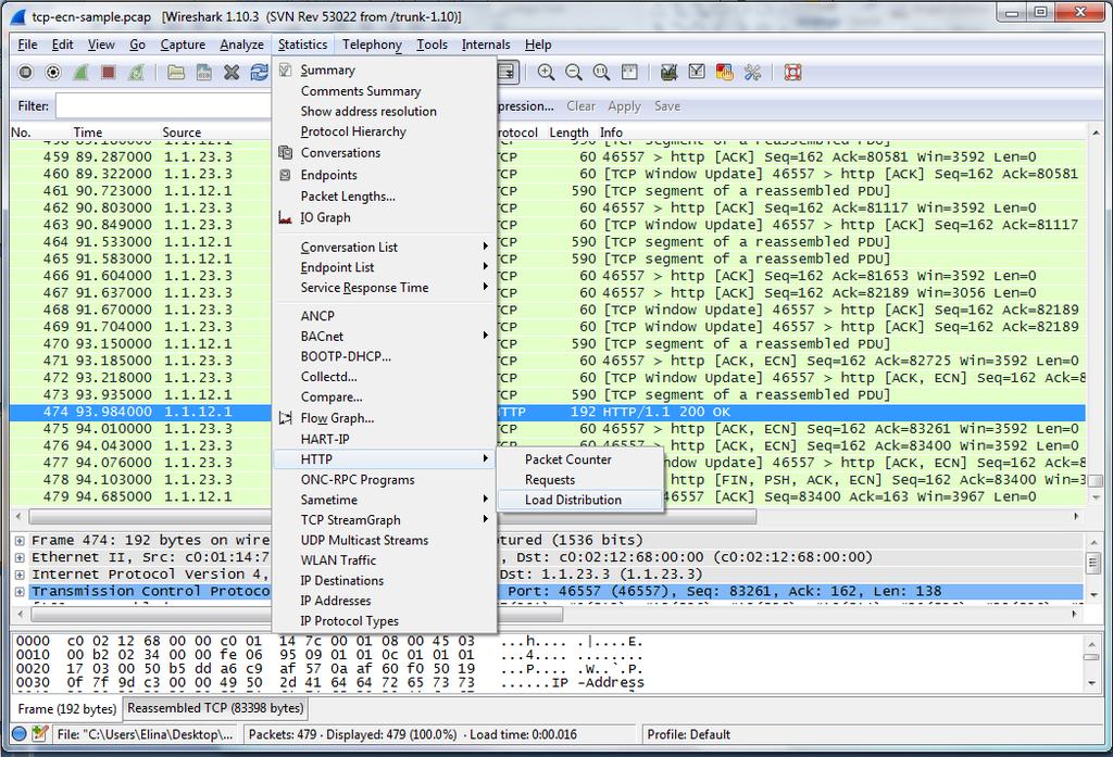 HTTP Analysis Για να κάνουμε HTTP