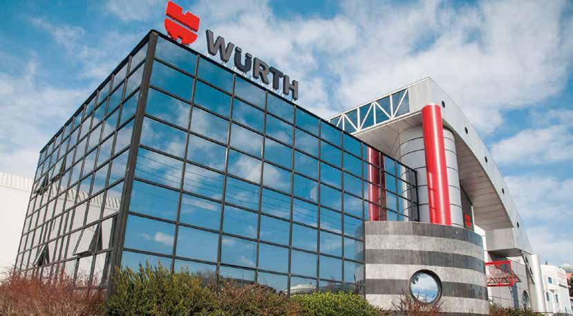 Ο όμιλος Würth κατέχει την ηγετική θέση στον τομέα των υλικών συναρμολόγησης και στερέωσης.