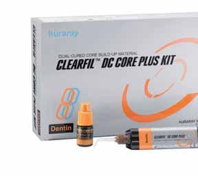 Clearfil ΤΜ DC Core Plus Kit Σύστημα διπλού πολυμερισμού για την συγκόλληση αξόνων και την κατασκευή κολοβωμάτων Εύκολο! Δυνατό! Έμπιστο!