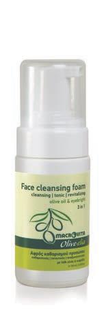 CO: 33091 50 ml 1.69 fl oz CO: 33087 50 ml 1.69 fl oz CO: 33088 Face cleansing foam Cleansing Tonic Revitalizing OLIVE OIL* EYEBRIGHT* ALOE VERA* PROVAMIN B5 (PANTHENOL) For all skin types.