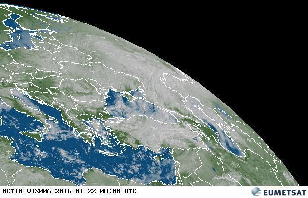 113 Δορυφορική Εικόνα 34. IR10.8, ημέρα D7, 00:00 UTC [πηγή EUMETSAT].