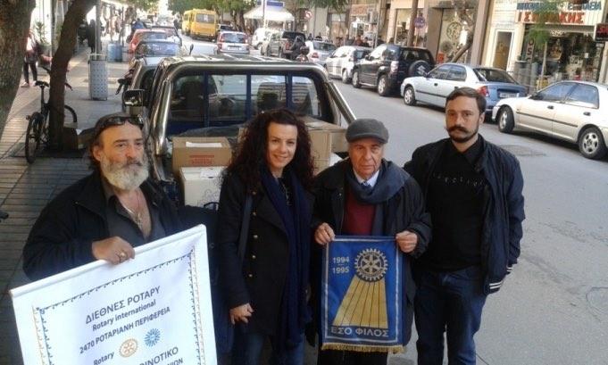 Μαρία Τσαπάκη Κωτσιοπούλου, πρόεδρο της Επιτροπής Κοινοτικής Αλληλεγγύης του ροτ.