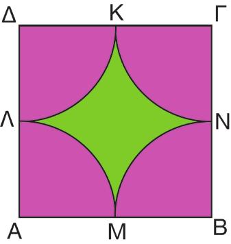 Eηµ 8π 5, cm άρα: E ( AΒΓ ) Ε ηµ 6 5, 8, 88cm γ) Τ γραμμσκιασμέν χωρί είναι κυκλικός τμέας ακτίνας 8cm και