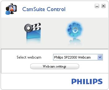 6 Ιδιότητες 1 Στον πίνακα ελέγχου του Philips CamSuite, κάντε κλικ στο.