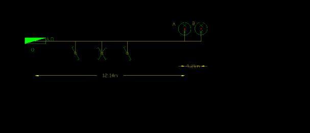Η γραμμή φωτισμού 2 θα τροφοδοτείται από την φάση L2 του κεντρικού πίνακα της μεζονέτας. Γραμμή φωτισμού 3: Η γραμμή φωτισμού αποτελείται από ένα φωτιστικό σαλονιού και ένα της τραπεζαρίας.