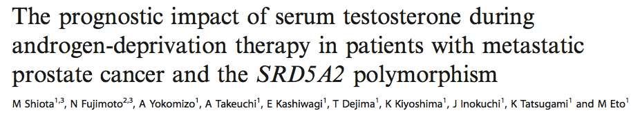 was associated with better survival among men with