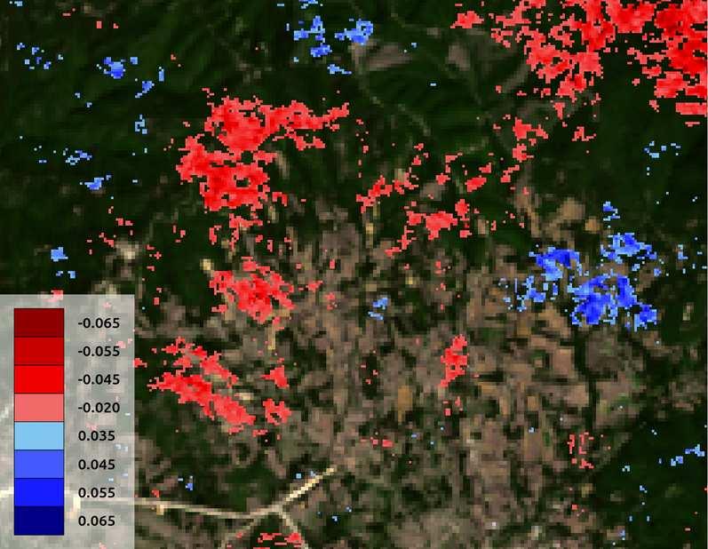 Σημειώνεται επίσης ότι οι τιμές μετακίνησης στο χώρο του μεταλλείου των Σκουριών είναι και σε αυτή την περίπτωση αμελητέες, της τάξης του -1cm, που θεωρείται μέσα στα όρια του σφάλματος, οπότε και