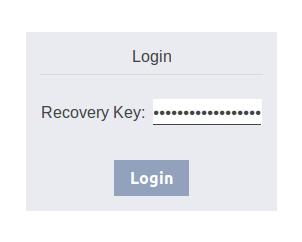Για αυτό χρειάζεστε το "Recovery Password" (Κωδικός αποκατάστασης), που βρίσκεται στη συνοδευτική ετικέτα διαμόρφωσης.