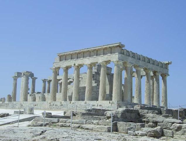 12 Φωτογραφία 2. Ο ναός της Αθηνάς Αφαίας στην Αίγινα. Γύρω στο 500 π.χ.