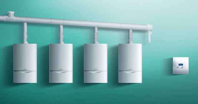 ecotec plus od 46 kw i 65 kw Kaskadni spoj četiri kondenzaciona uređaja ecotec plus VU 466 Kaskadnim spojem do još većih snaga Kaskadnim povezivanjem do maksimalno četiri uređaja od 46 kw ili tri