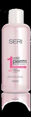 0 for strong natural hair Cold permanent with silk proteins and