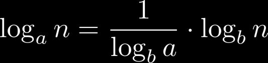 Ασρμπτωτικά όοια για κάπξιεπ σρμηθισμέμεπ σρμαοτήσειπ Λμγάνηζμμη. O(log a n) = O(log b n) γηα μπμηεζδήπμηε ζηαζενέξ a, b > 0.