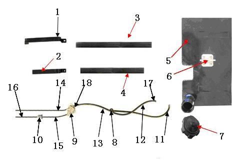 FIG. 26 FUEL TANK FUEL TANK 26-1 19-0400102 fuel tank clamp big 1 26-2 19-0400103 fuel tank clamp small 1 26-3 19-0400104 fuel tank rubber strip L=400 1 26-4 19-0400105 fuel tank rubber strip L=360 1