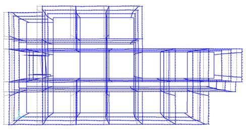 θέση. Τα αποτελέσματα των τρισδιάστατων προσομοιωμάτων χρησίμευσαν για την ανάπτυξη κατάλληλου απλοποιητικού προσομοιώματος του κτιρίου ως τριβάθμιου ταλαντωτή.