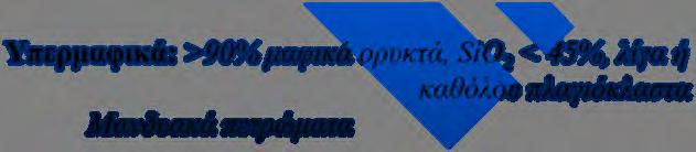 (>2/3 των αστρίων) Μαφικά (ή μελανοκρατικά):