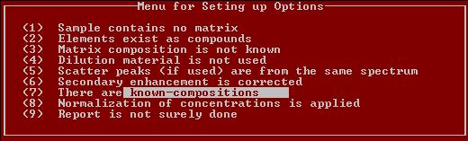 Ακολούθως, στη «φόρµα» «Menu for Setting up Options» (Σχήµα 3.