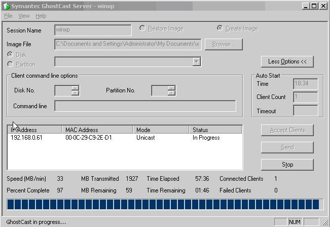 εργασίας Εικόνα 64 Symantec Ghost